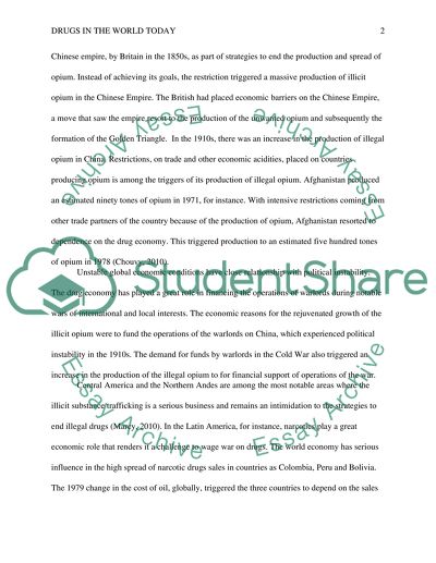 Drugs in the world today