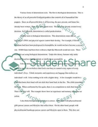 If You Believe that You Have Free Will, where Do Your Choices Come From