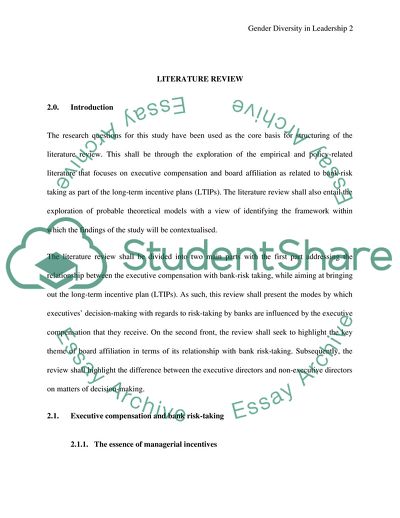 Gender Diversity in Leadership on Corporate Boards and Banking Risk-Taking