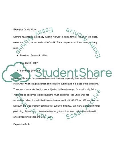 Andres Serrano Ana Mendietas Artworks