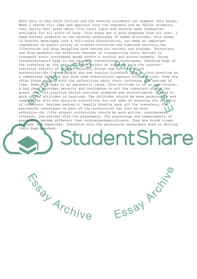 Bag Checks at All Entry and Exit