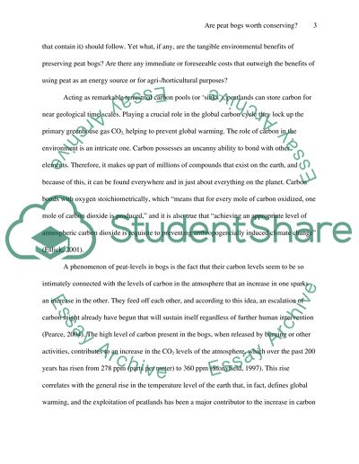 Conserving of Peat Bogs