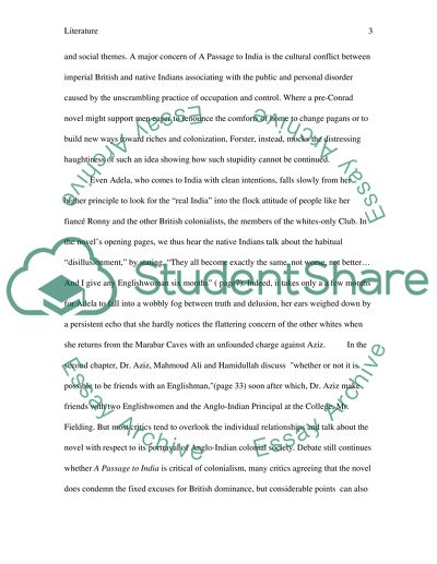 Sexuality in Forsters Passage to India