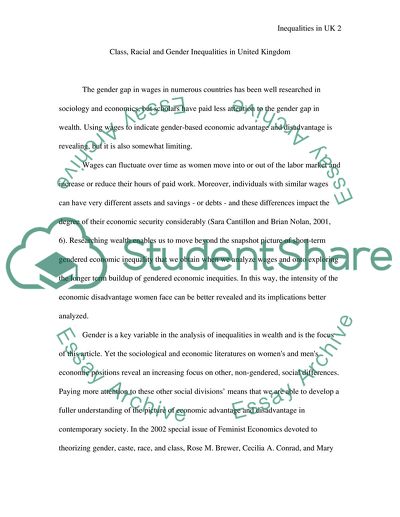 To what extent are class, racial and gender inequalities inter-related (in the UK)