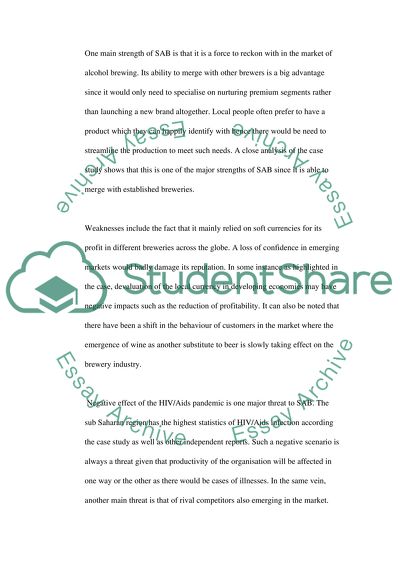 SABMIllers Case Study