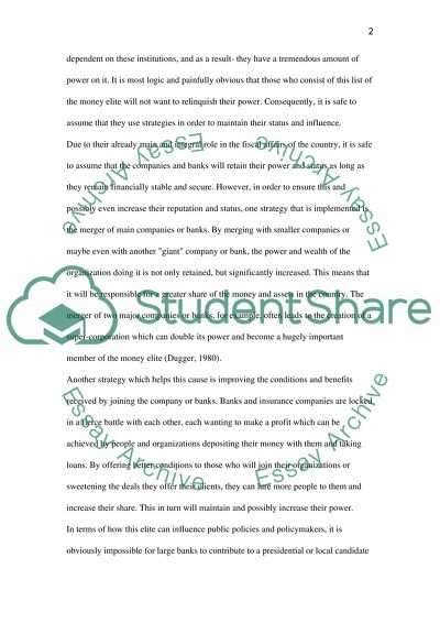Elitism and Institutional Power Paper