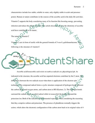Factors Cause the Deficiency of Vitamin C