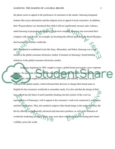 Samsung- The Making of a Global Brand