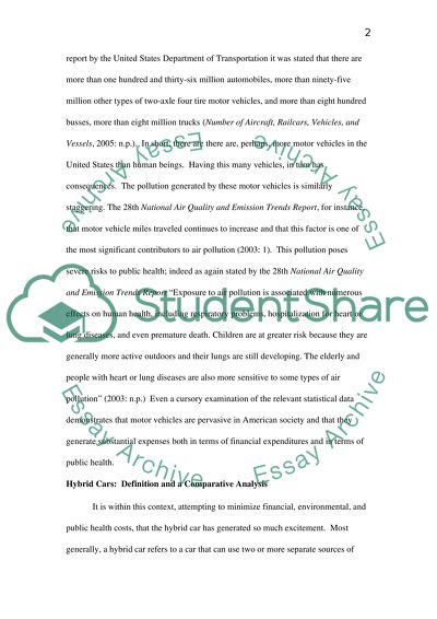 Hybrid Cars Pros and Cons