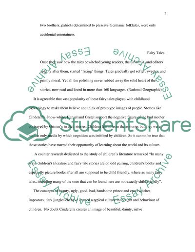 Association of Grimms Fairy Tales with Childhood