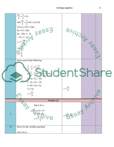 Solve equations and word problems