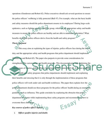 Police Officers Injuries