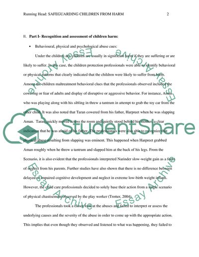 Social Safeguarding Children from Harm