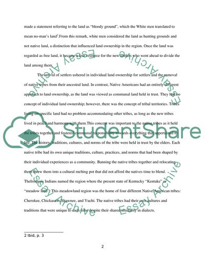 Native Americans In Kentucky