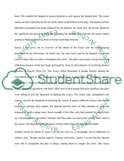 Source Analysis and the Spanish Conquest of the Aztecs