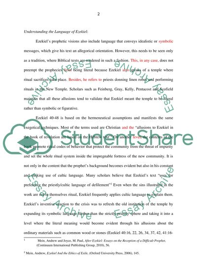 Fulfillment of the Prophecies and Promises of a New Temple in Ezekiel 40-48