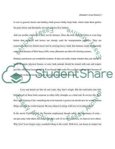 Comparison and Contrast