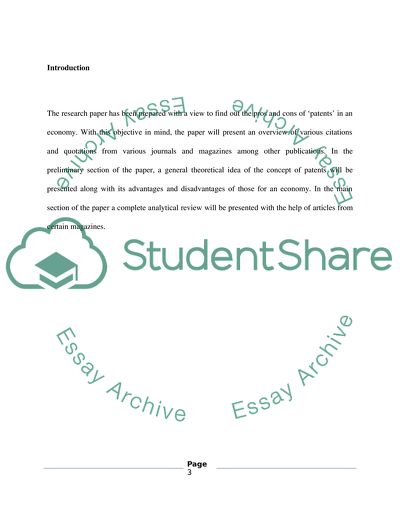 Are patents good or bad for Economics