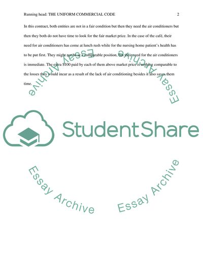 The Uniform Commercial Code (UCC)