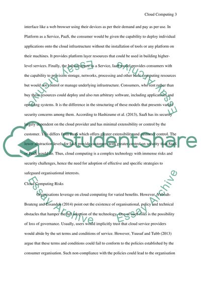 Cloud Computing Risks and Security Concerns