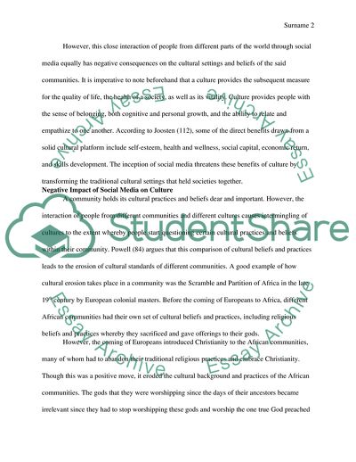 Social Media Has Negatively Changed Our Culture