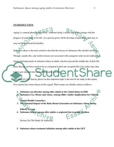 Substance Abuse Among Aging Adults