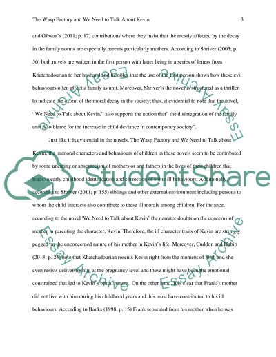 The Wasp Factory and We Need to Talk About Kevin