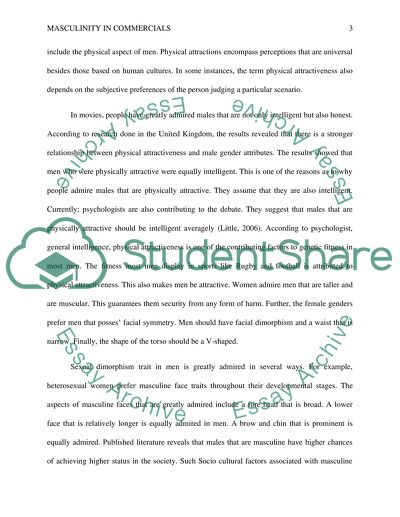 Masculinity in Commercials