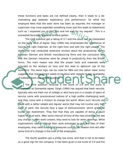 Survey Results and Scores