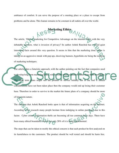 Marketing and Society: Starbucks