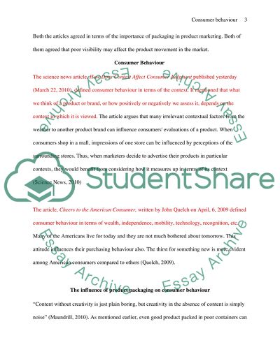 The Influence of Product Packaging on Consumer Behaviour