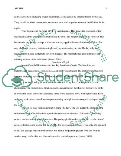 Myths Misuses as the Significant Spiritual Directions