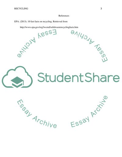 Recycling as a Way to Cleaner and Healthier Environment