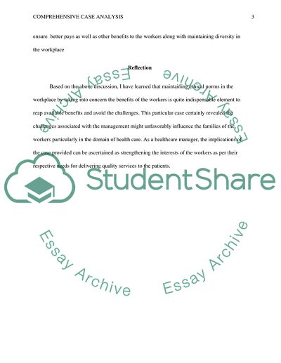 Comprehensive case analysis