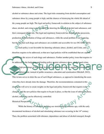 Connection Between Substance Abuse and Crime