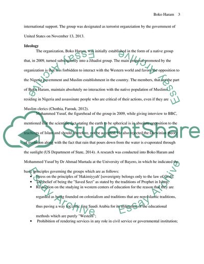 Terrorist Organization: Boko Haram