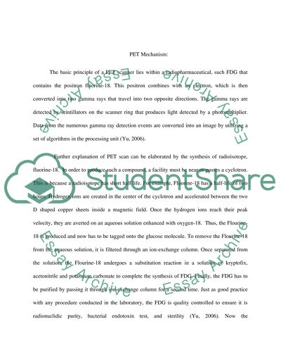 The Basic Principles of Positron Emission Tomography