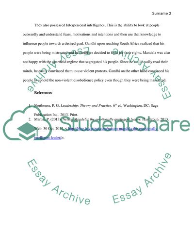 Nelson Mandela and Mohanas Gandhi