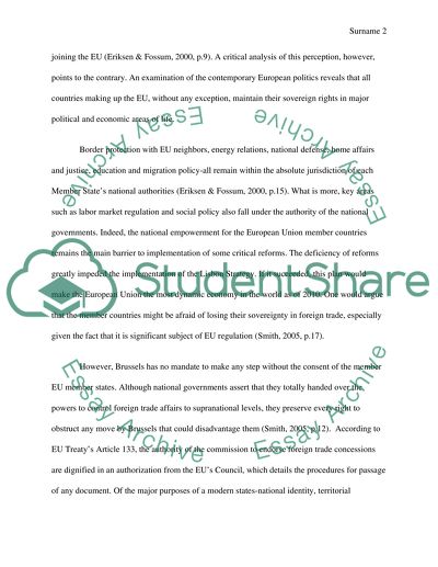 European Integration and Sovereignty