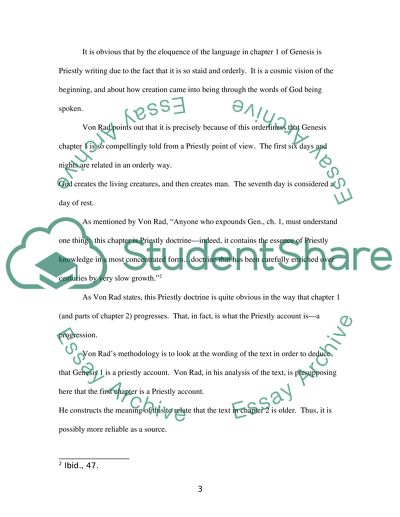 Three Perspectives of Genesis 1-2