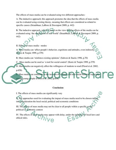 The Impact of Mass Media