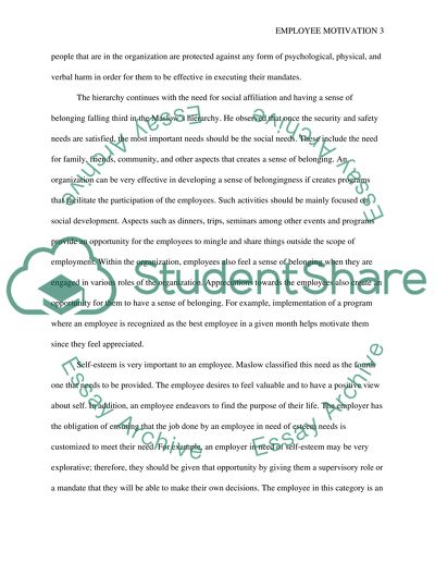 Review of Motivational Theories for Employees