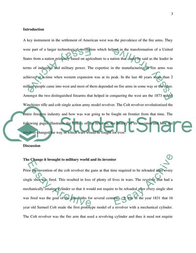 The History of Technology of the Colt Revolver