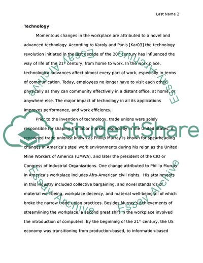 The Changing Landscape of Working in the 21st Century