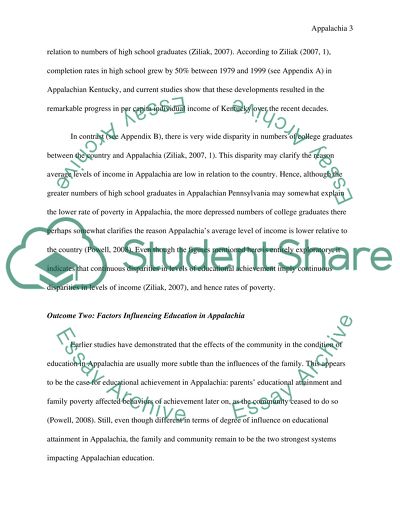 Education in Appalachia