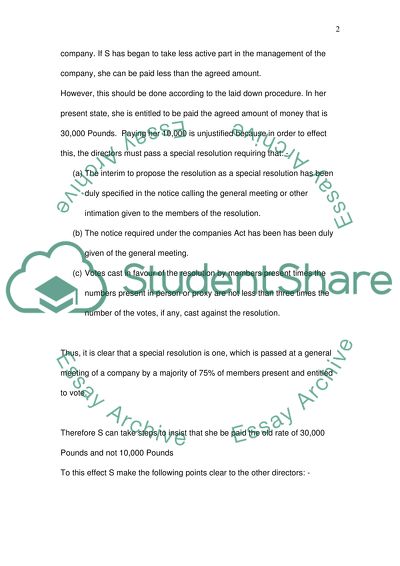 Shareholders and Directors of Law Company