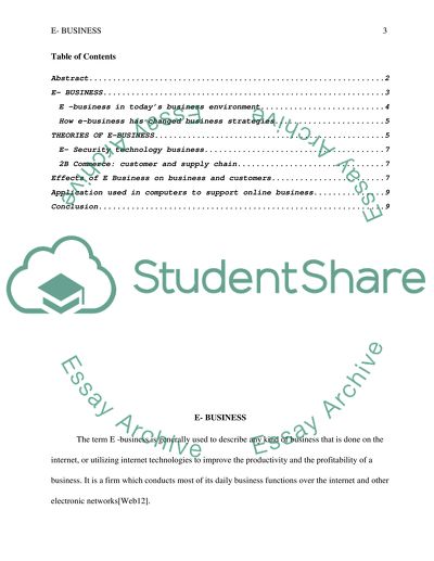 e business research paper topics