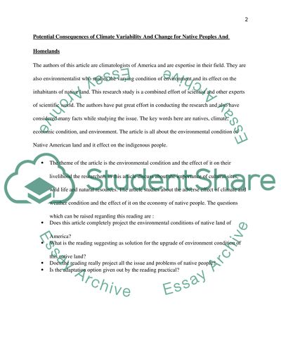 Response Paper