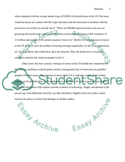 A Critical Shortage of Nurses