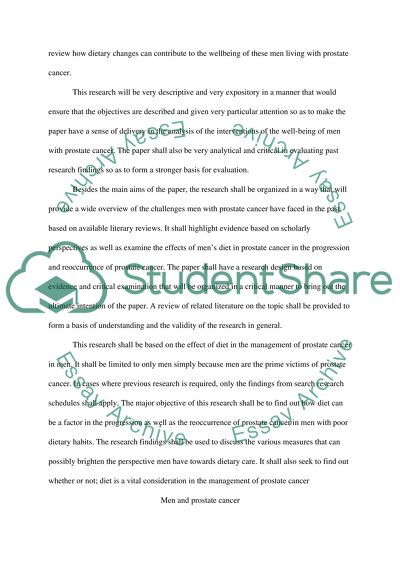 The effects of masculinity of mens diet in prostate cancer progression and reoccurence